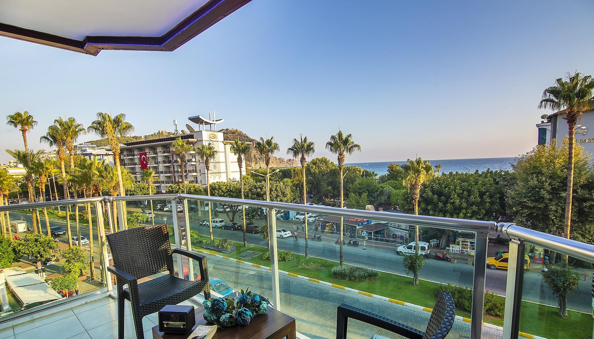 Kleopatra Blue Hawai Hotel Alanya Buitenkant foto