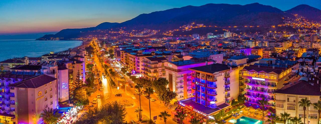 Kleopatra Blue Hawai Hotel Alanya Buitenkant foto