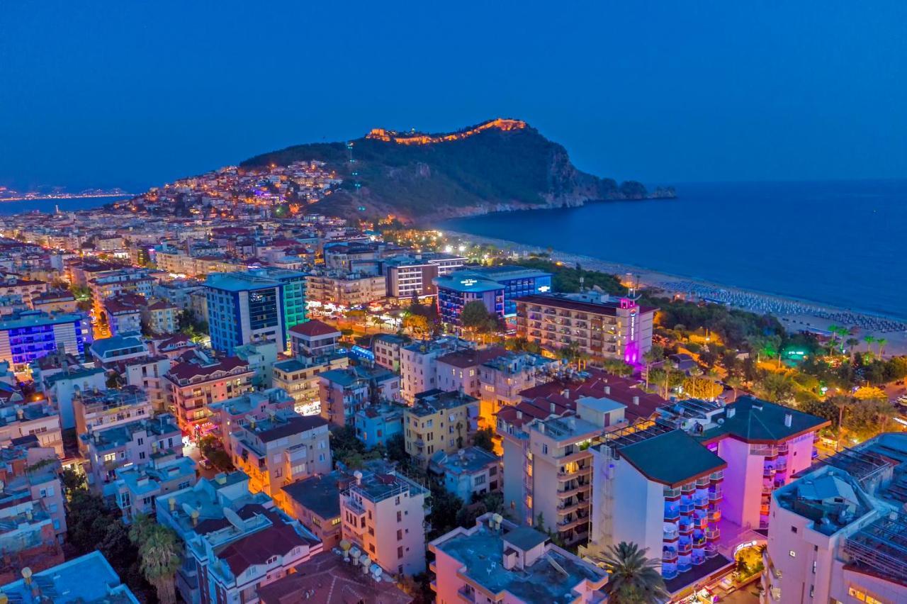 Kleopatra Blue Hawai Hotel Alanya Buitenkant foto